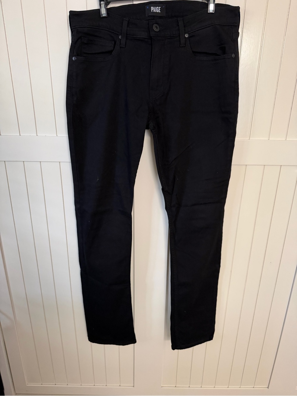 PAIGE Men's Skinny Jeans in Black